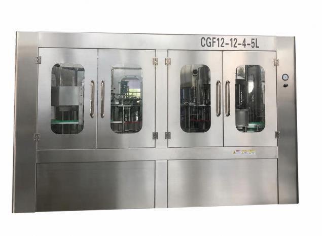Rotary large-bottle water washer filler capper pictured on page 20 of the Allot Tech catalog