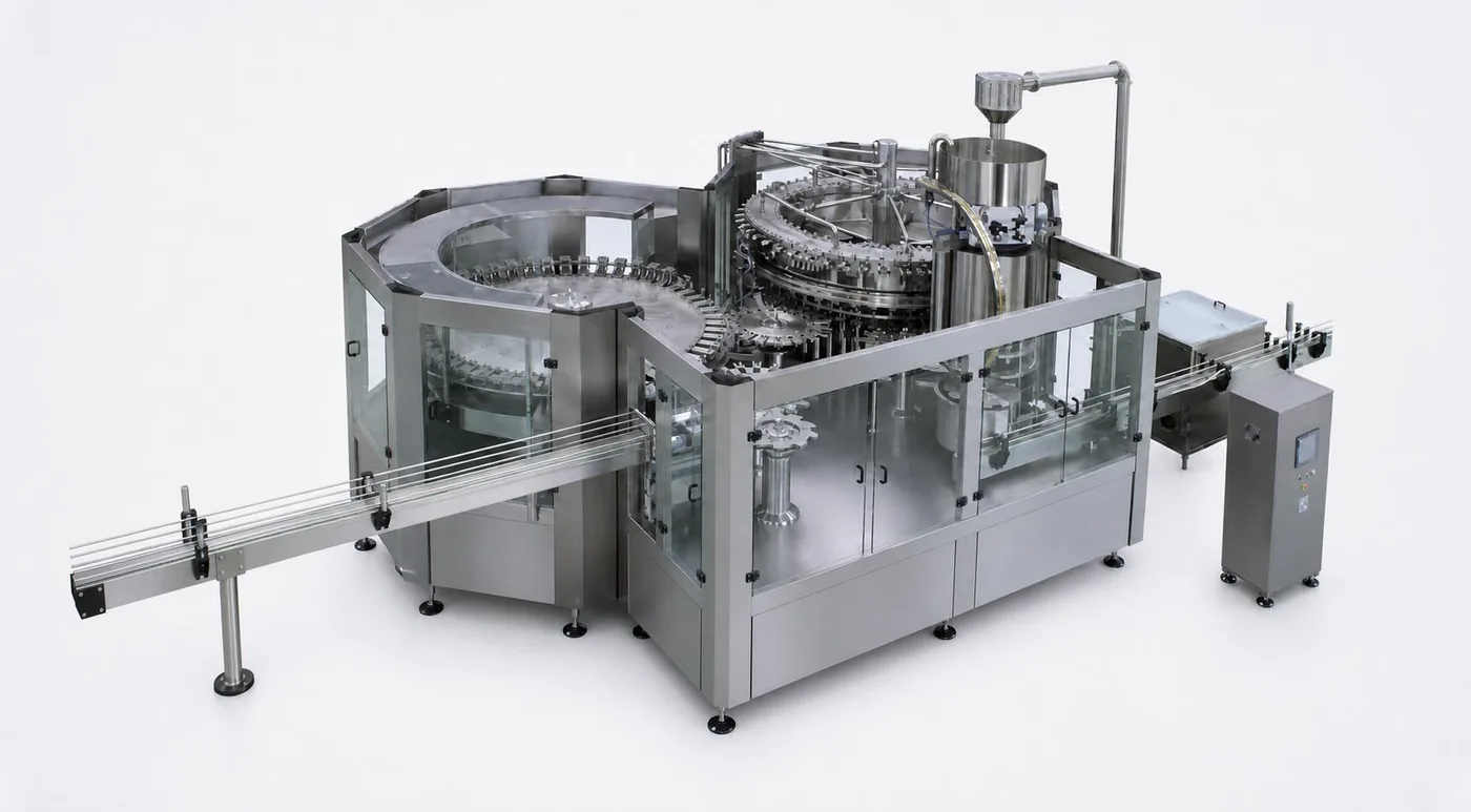 Representative PET water washing filling capping monoblock